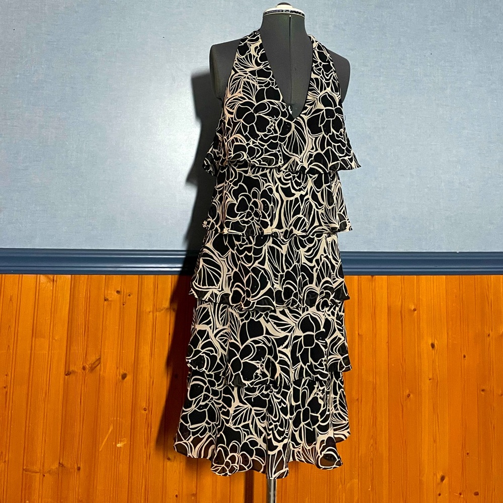 Muse tiered chiffon dress